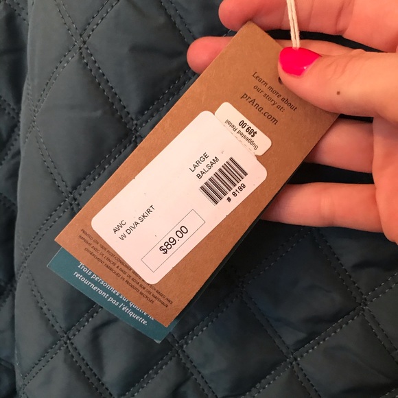 SOLD NWT Prana Quilted Diva Skirt Balsam Large - Picture 7 of 11